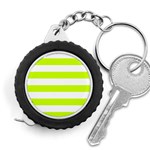 Horizontal Stripes - White and Fluorescent Yellow Measuring Tape