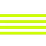 Horizontal Stripes - White and Fluorescent Yellow YOU ARE INVITED 3D Greeting Card (8x4)