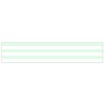 Horizontal Stripes - White and Pale Green Flano Scarf (Small)