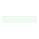 Horizontal Stripes - White and Pale Green Flano Scarf (Mini)