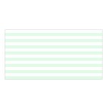 Horizontal Stripes - White and Pale Green Satin Shawl