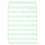 Horizontal Stripes - White and Pale Green Removable Flap Cover (S)