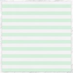 Horizontal Stripes - White and Pale Green Canvas 20  x 20 