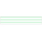 Horizontal Stripes - White and Pastel Green Flano Scarf (Large)