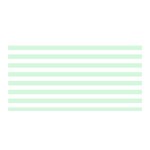 Horizontal Stripes - White and Pastel Green Satin Wrap