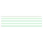 Horizontal Stripes - White and Pastel Green Satin Scarf (Oblong)