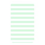 Horizontal Stripes - White and Pastel Green Memory Card Reader (Rectangular)