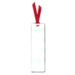 Horizontal Stripes - White and Pastel Green Small Book Mark
