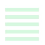 Horizontal Stripes - White and Pastel Green Greeting Card 4.5  x 6 