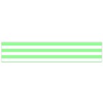 Horizontal Stripes - White and Light Green Flano Scarf (Small)