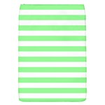 Horizontal Stripes - White and Light Green Removable Flap Cover (S)