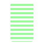 Horizontal Stripes - White and Light Green Memory Card Reader (Rectangular)