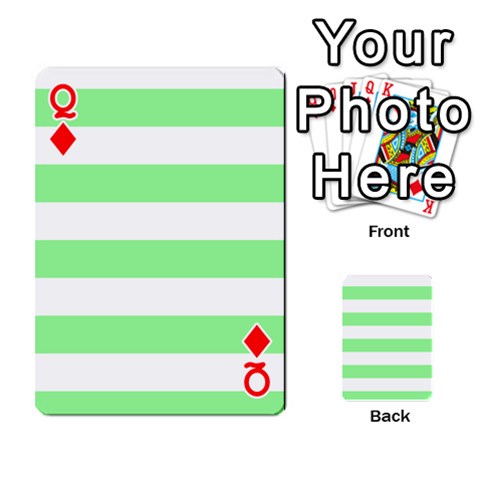 Queen Horizontal Stripes Front - DiamondQ
