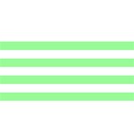 Horizontal Stripes - White and Light Green YOU ARE INVITED 3D Greeting Card (8x4)