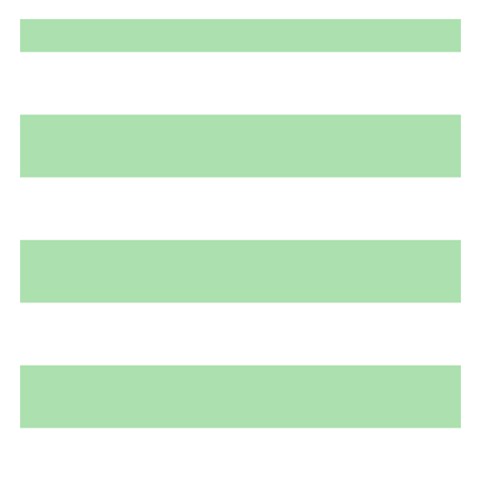 Horizontal Stripes 3.75 x3.75  Memopad