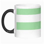 Horizontal Stripes - White and Celadon Green Morph Mug