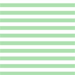Horizontal Stripes - White and Celadon Green ScrapBook Page 12  x 12 