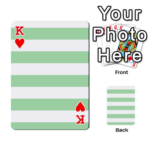 King Horizontal Stripes Front - HeartK