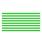 Horizontal Stripes - White and Lime Green Satin Shawl