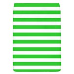 Horizontal Stripes - White and Lime Green Removable Flap Cover (S)