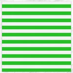Horizontal Stripes - White and Lime Green Canvas 12  x 12 