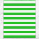 Horizontal Stripes - White and Lime Green Canvas 20  x 24 