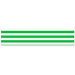 Horizontal Stripes - White and Dark Pastel Green Flano Scarf (Small)