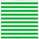 Horizontal Stripes - White and Dark Pastel Green Canvas 20  x 20 