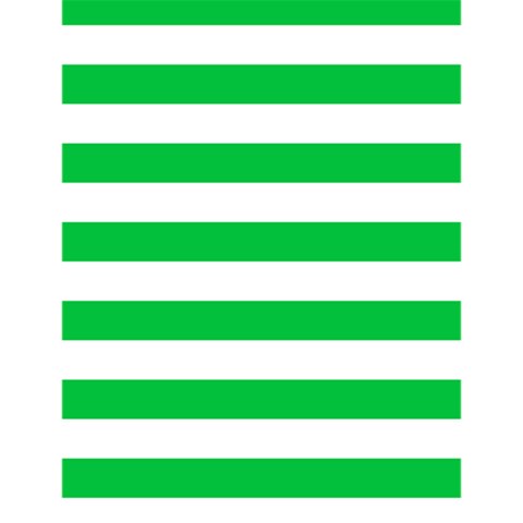 Horizontal Stripes 4.125 x5.5  Memopad