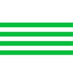 Horizontal Stripes - White and Dark Pastel Green YOU ARE INVITED 3D Greeting Card (8x4)