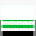 Horizontal Stripes - White and Dark Pastel Green Jigsaw Puzzle (Rectangular)