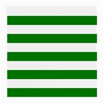 Horizontal Stripes - White and Green Medium Glasses Cloth
