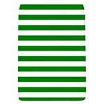 Horizontal Stripes - White and Green Removable Flap Cover (S)