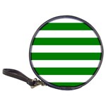 Horizontal Stripes - White and Green Classic 20-CD Wallet