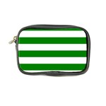 Horizontal Stripes - White and Green Coin Purse