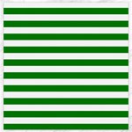 Horizontal Stripes - White and Green Canvas 12  x 12 