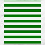 Horizontal Stripes - White and Green Canvas 20  x 24 