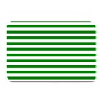 Horizontal Stripes - White and Green Plate Mat