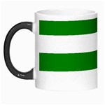 Horizontal Stripes - White and Green Morph Mug