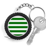 Horizontal Stripes - White and Green Measuring Tape