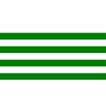 Horizontal Stripes - White and Green YOU ARE INVITED 3D Greeting Card (8x4)