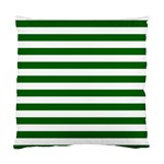 Horizontal Stripes - White and Dark Green Standard Cushion Case (Two Sides)