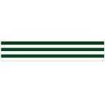 Horizontal Stripes - White and Forest Green Flano Scarf (Large)