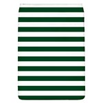 Horizontal Stripes - White and Forest Green Removable Flap Cover (L)