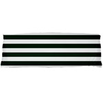 Horizontal Stripes - White and Deep Green Body Pillow Case Dakimakura (Two Sides)