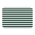 Horizontal Stripes - White and Deep Green Plate Mat