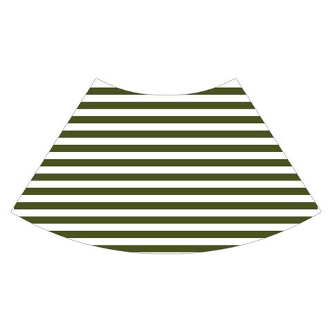 Horizontal Stripes Skirt Back