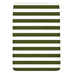 Horizontal Stripes - White and Army Green Removable Flap Cover (L)