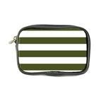 Horizontal Stripes - White and Army Green Coin Purse