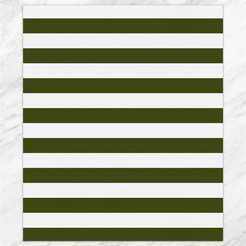 Horizontal Stripes 8.15 x9.66  Canvas - 1
